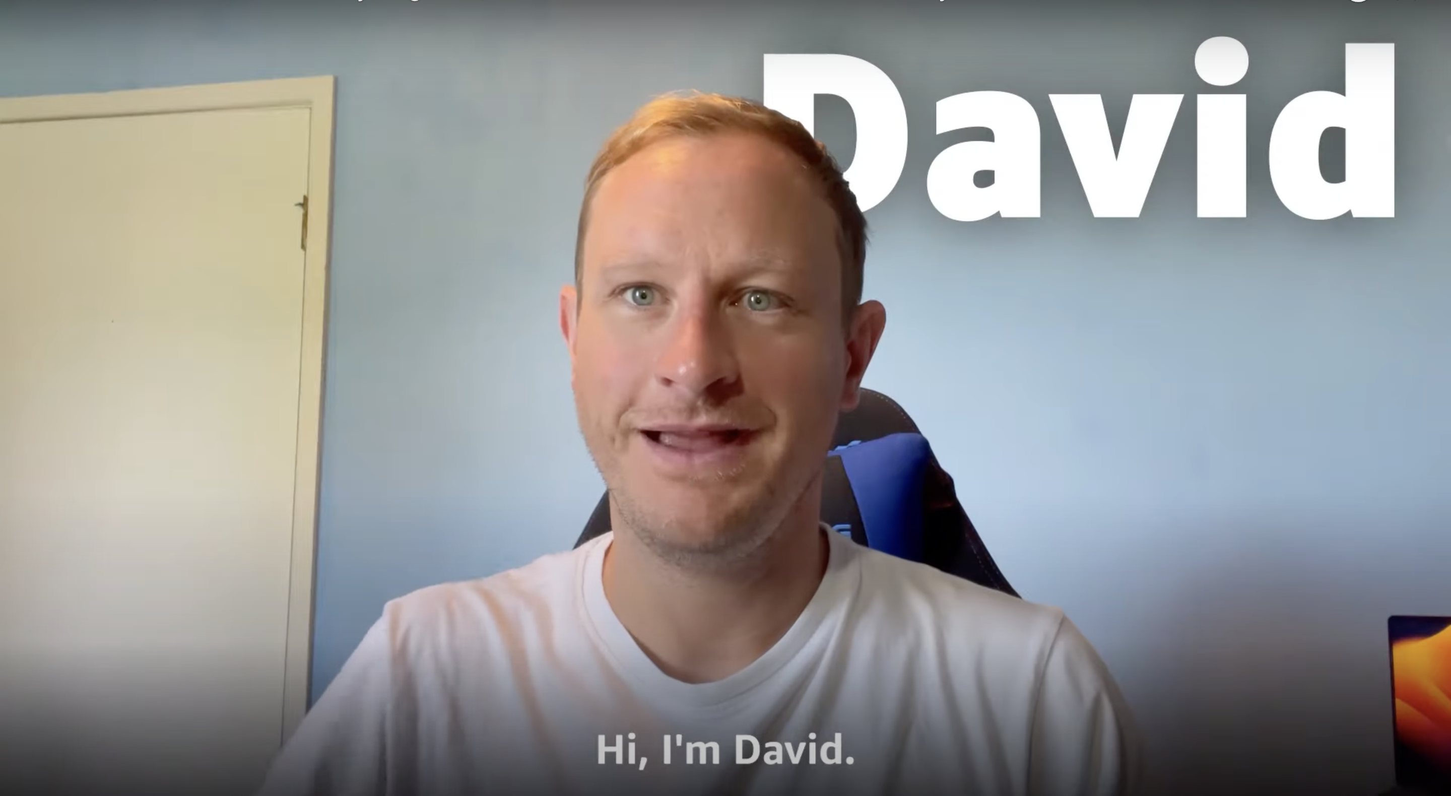 Meet David, Amazon Security Engineer video thumbnail